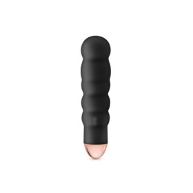 Vibromasseur noir 7 vitesses USB corps ondulé 